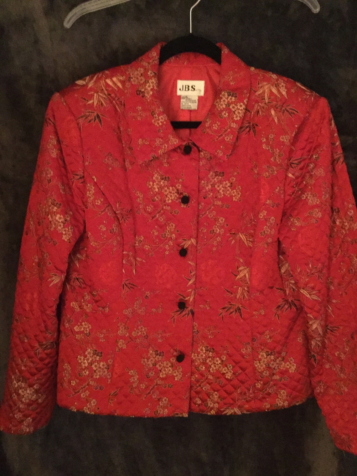 Vintage Chinese quilted silk jacket. JBS ltd Etsy