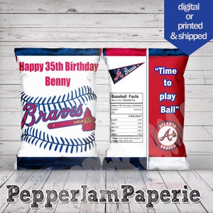 Braves Fanart Party Decorations,Birthday Party Supplies For