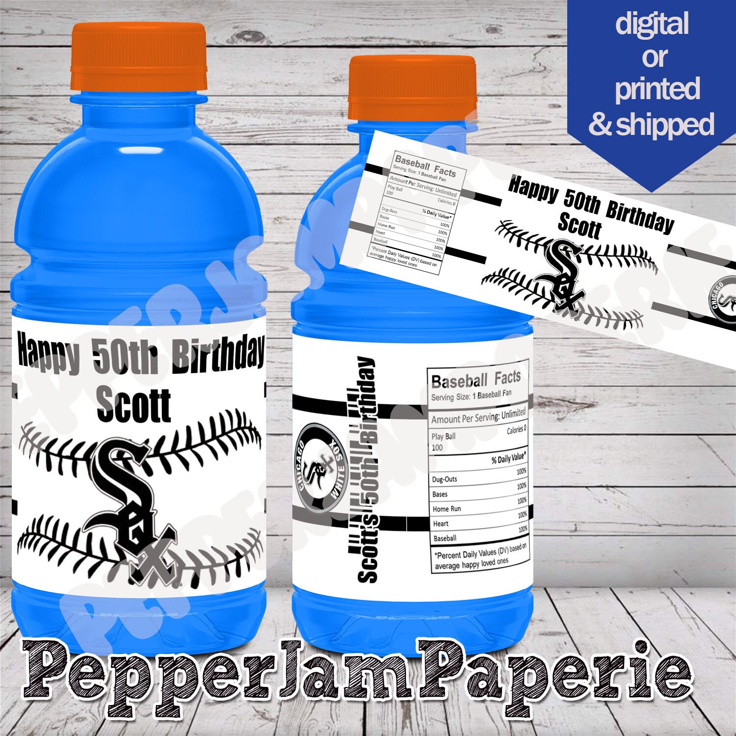 Fortnite inspired slurp juice Gatorade bottle wrappers- 1 digital