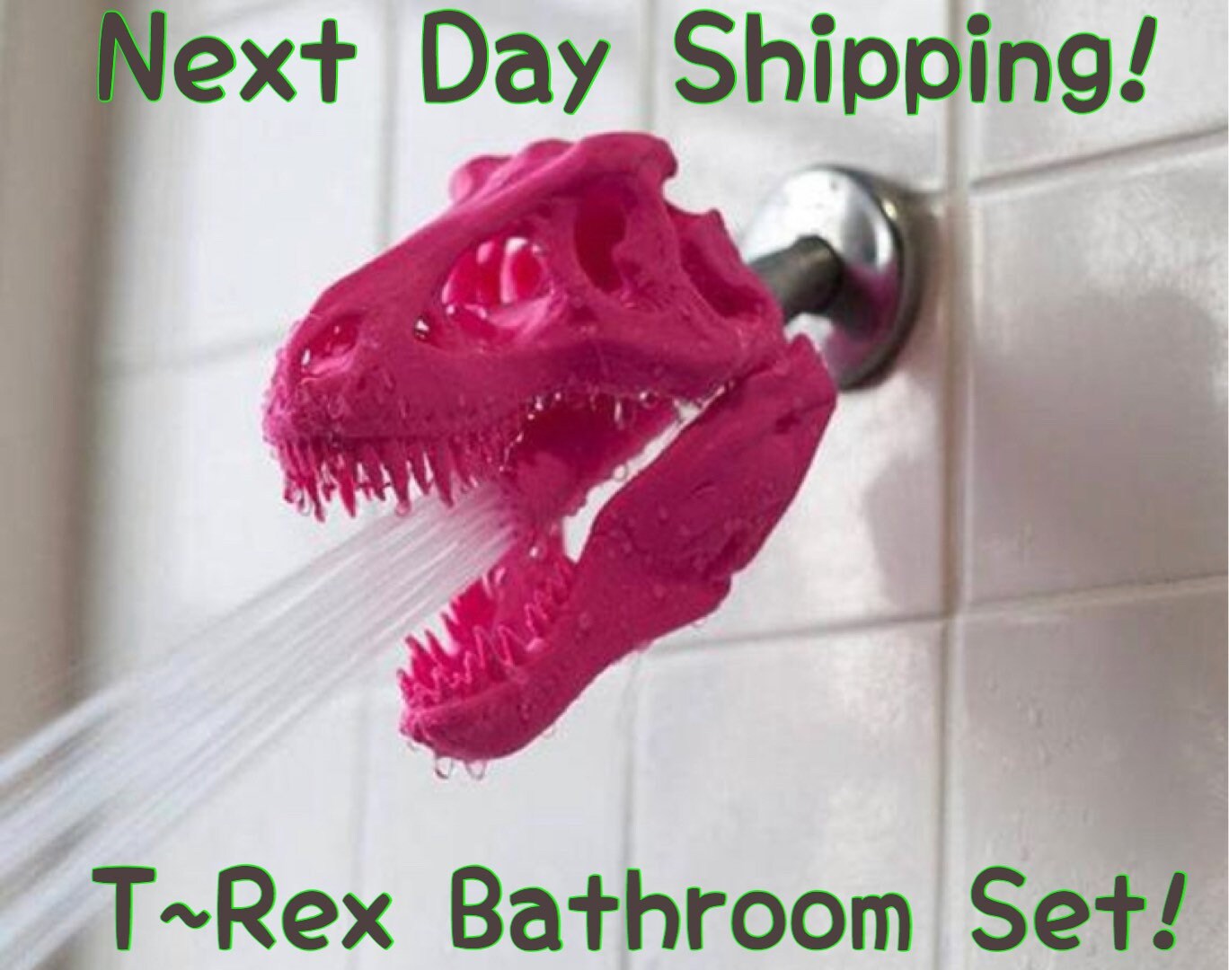 T Rex Dinosaur Shower Head Dinosaur Bathroom Accessories Etsy