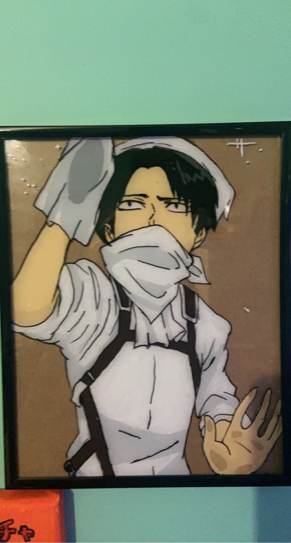 Levi Ackerman Glass Painting Etsy