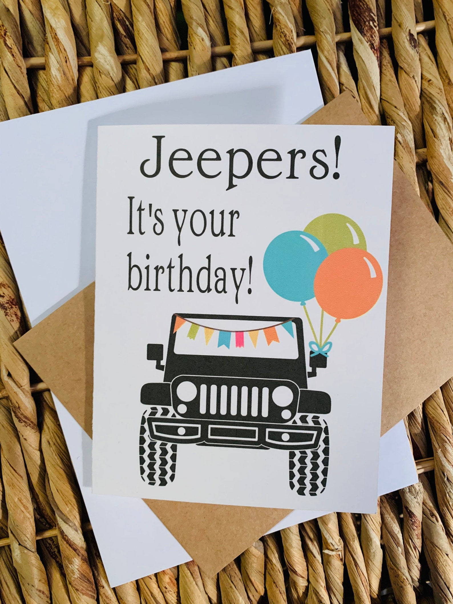 Jeep Birthday Card Happy Birthday Jeep Style Jeep Etsy Canada