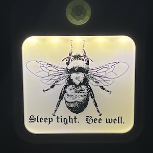 Bee Night Light: Adjustable Brightness - Sleep Tight, Bee Well