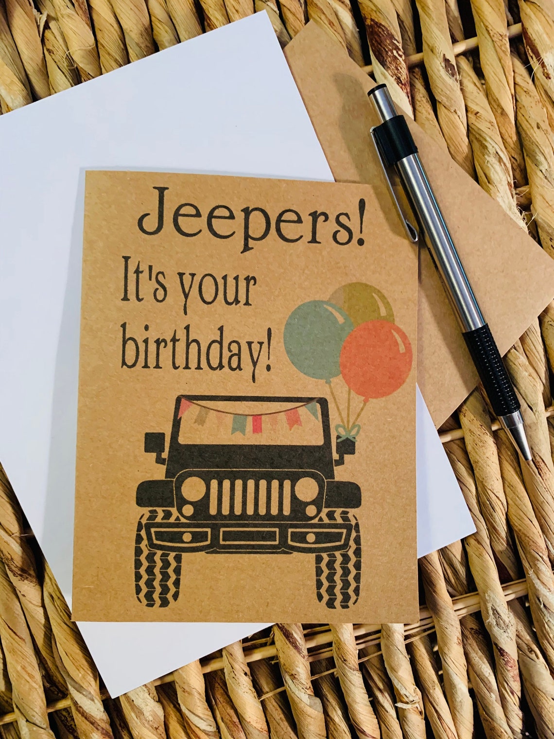 Jeep Birthday Card Happy Birthday Jeep Style Jeep | Etsy UK