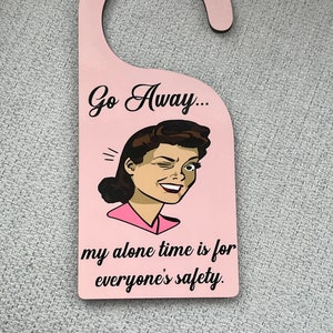 Go Away Door Knob Hanger, Door Hangers, Funny Door Hanger, Gifts  for Mom, Do Not Disturb Sign