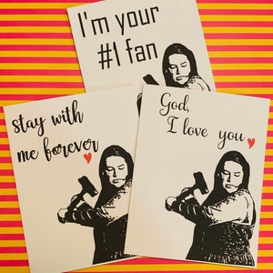 Misery Love Cards, Annie Wilkes, Valentine’s Day Cards, Love Cards for her, Love Cards for Him, boyfriend cards, girlfriend cards,