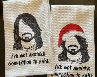 I’ve Got Another Confection to Bake Song Lyric Kitchen Towel, 90’s Music, Funny dish towels, Foo, Grunge Music, Alternative
