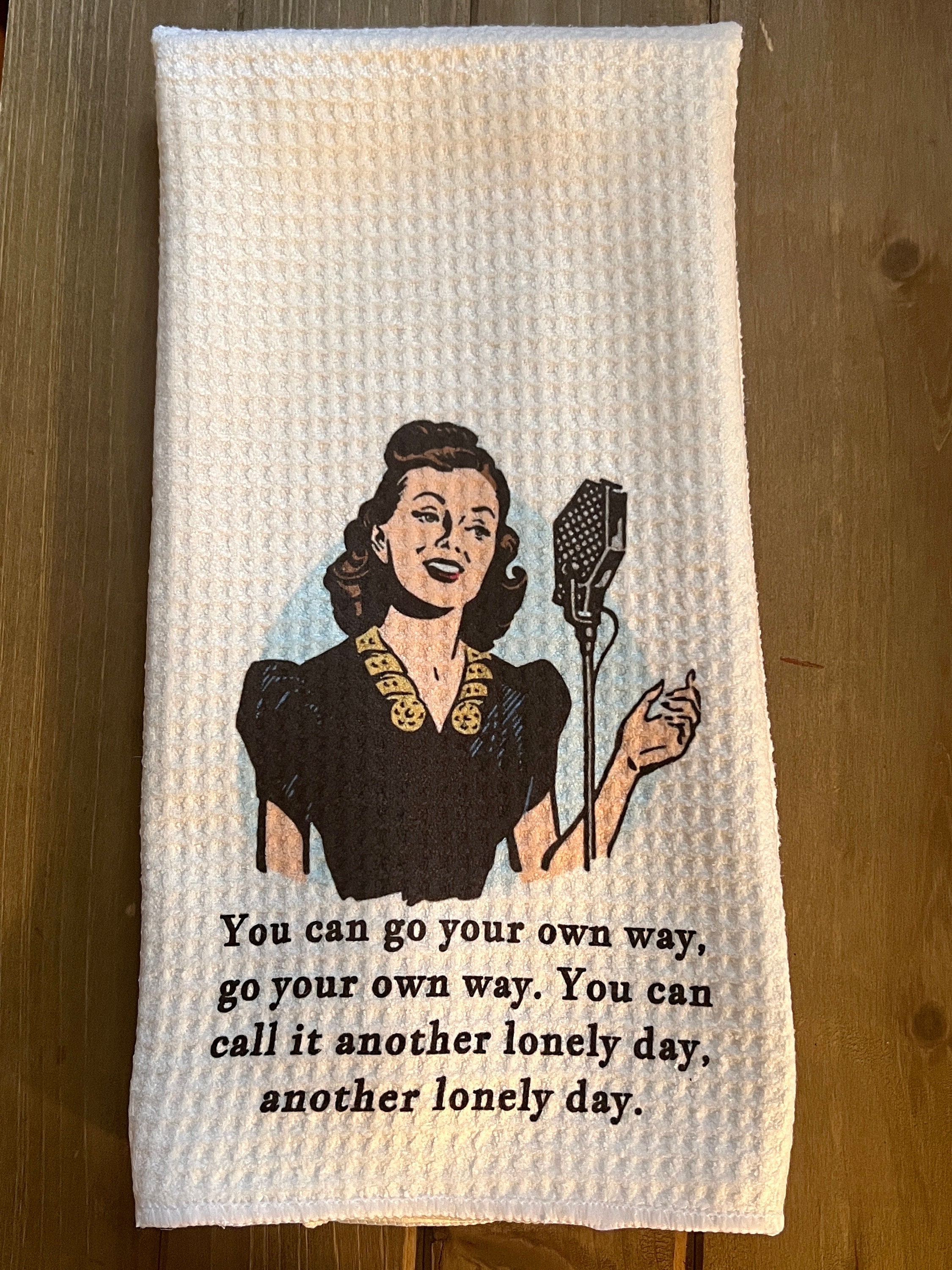 Sarcastic Retro Kitchen Towels, Funny Kitchen Towel Set, Cute Kitchen  Décor, Kitchen Linens