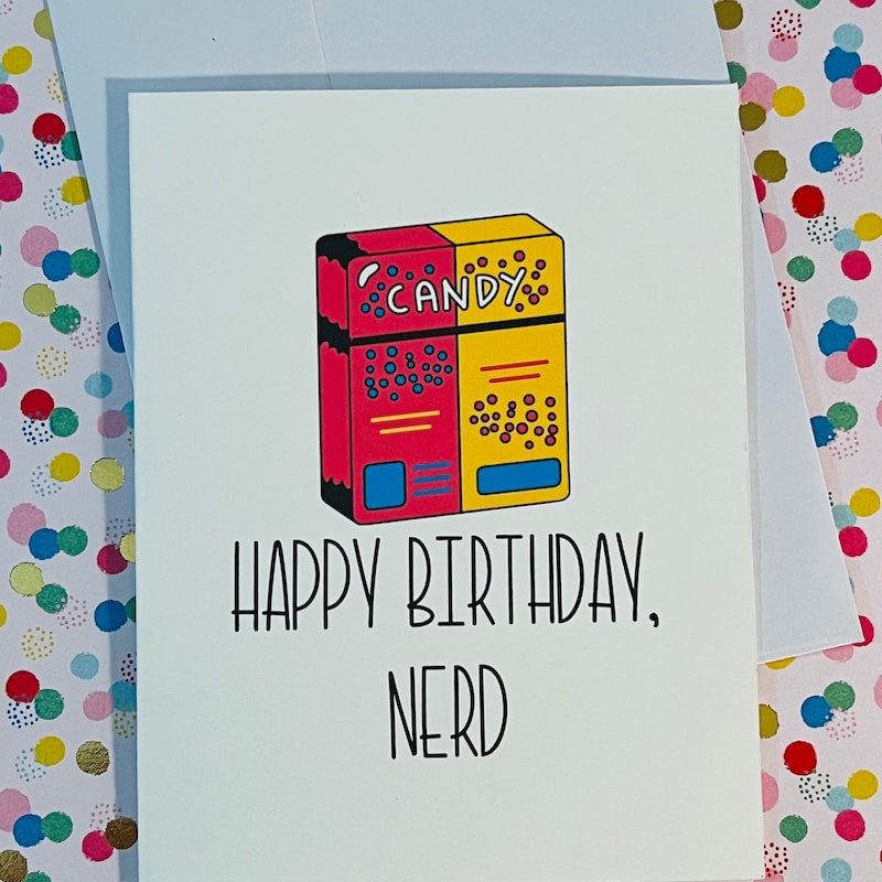 Nerd Card Etsy