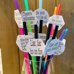 The Housewives of New York fun party straws, RHONY party, Housewives, Real Housewives party