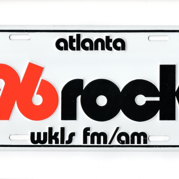 Limited Edition 96rock fm/am license plate Offered by Willard at 96rock