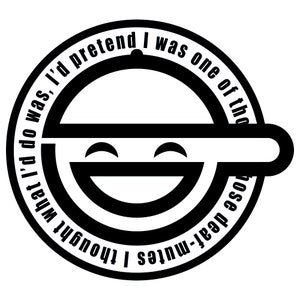 Ghost in the Shell - The Laughing Man Logo Decal