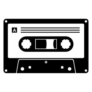 Audio Cassette Design Decal