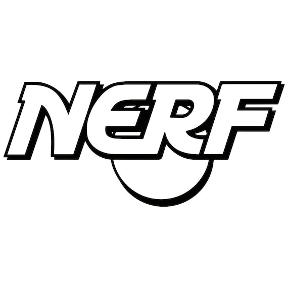 Retro Nerf Logo Decal | Etsy