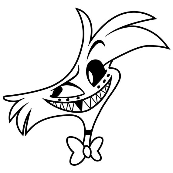water-resistant Angel Dust Sticker Hazbin Hotel inspired Stickers fanart uv-resistant vinyl decal