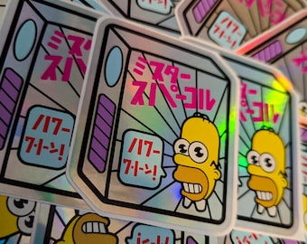 Sticker Mr Sparkle Les Simpsons - Hologramme métallisé arc-en-ciel