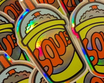 The Simpsons Rainbow Foil Squishee Kwik-e-Mart Sticker