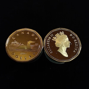 1997 Canadian Loonie Proof. Canada One Dollar Coin