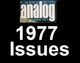 1977 Analog Science Fiction/Science Fact. Select Which Issues You Want.