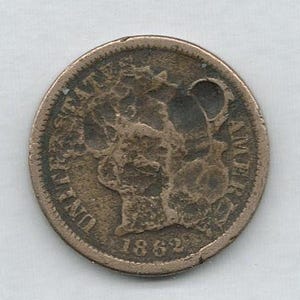 1862 Indian Head Penny – U.S. One Cent – Filler Coin – Low Grade/Damaged – Deep Discount – Actual Coin Pictured (22I06W29aM)