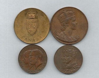 Four Canadian Medallions 1927-67. Mid-grades. Select what lot you want. (24D15P18a)