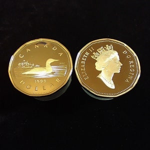 1999 Canadian Loonie Proof. Canada One Dollar Coin