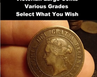 1859-1901 Large Cent Canadian, Queen Victoria, Various Grades. Select What You Want (22H30N20a)