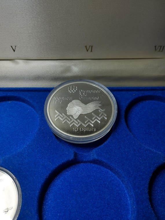 カナダ モントリオールオリンピック 1976年記念銀貨プルーフ4枚セット