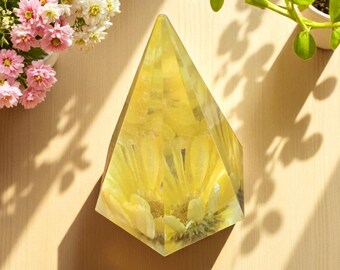 Organizador de joyas en forma de cono con porta anillos, flores secas, regalo de boda, porta anillos, regalo para ella, almacenamiento de anillos para el lavabo, ideas de regalos de aniversario para mamá y papá.