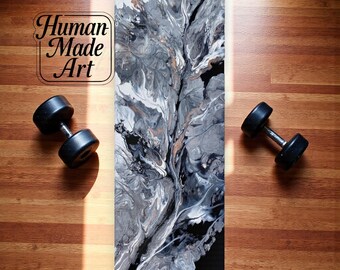 Abstract Art Yoga Mat: Non-Slip Exercise Mat, Fitness Pilates