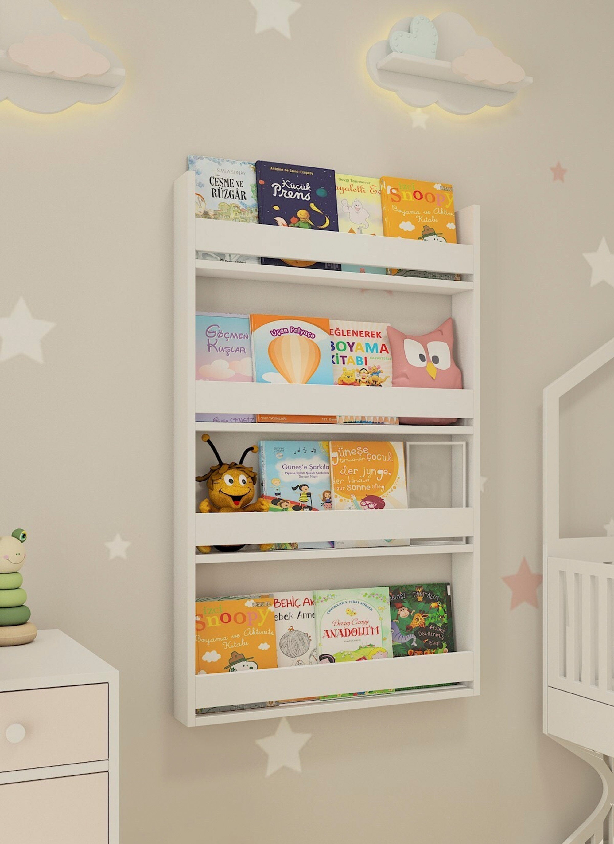 Nursery Bookshelf Montessori Kids Bookshelf Kids decor Etsy