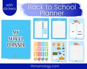 Back to School Planners, Student Planner, School Organizer, Instant Download, Digital File