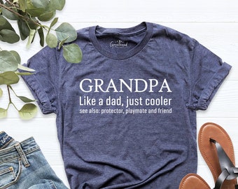GRANDPA Dictionary Definition T-SHIRT COOL FUNNY FATHER'S DAY BIRTHDAY GIFT