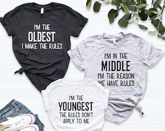 funny sibling shirts for 5