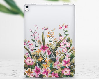 Flowers iPad Mini 6 Case iPad Pro 12.9 Case iPad Pro 11.4 2021 Hard Case Nature iPad 10.2 2020 Case iPad Air 4th Gen Clear Case FD0096