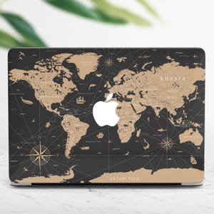 Wereldkaart Case Voor Macbook Pro 16 Inch 13 Inch Macbook Air Case 2019 Kompas Macbook Pro 13 Case 2018 Travel Macbook Pro 15 Inch Case FD0324