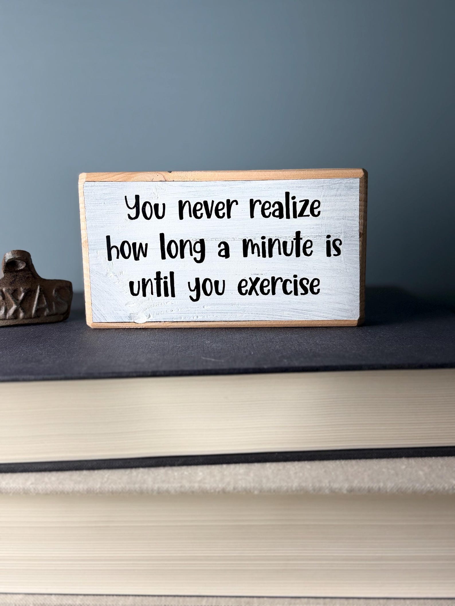 Funny Exercise Wooden Sign - Rustic Gym Decor - Etsy