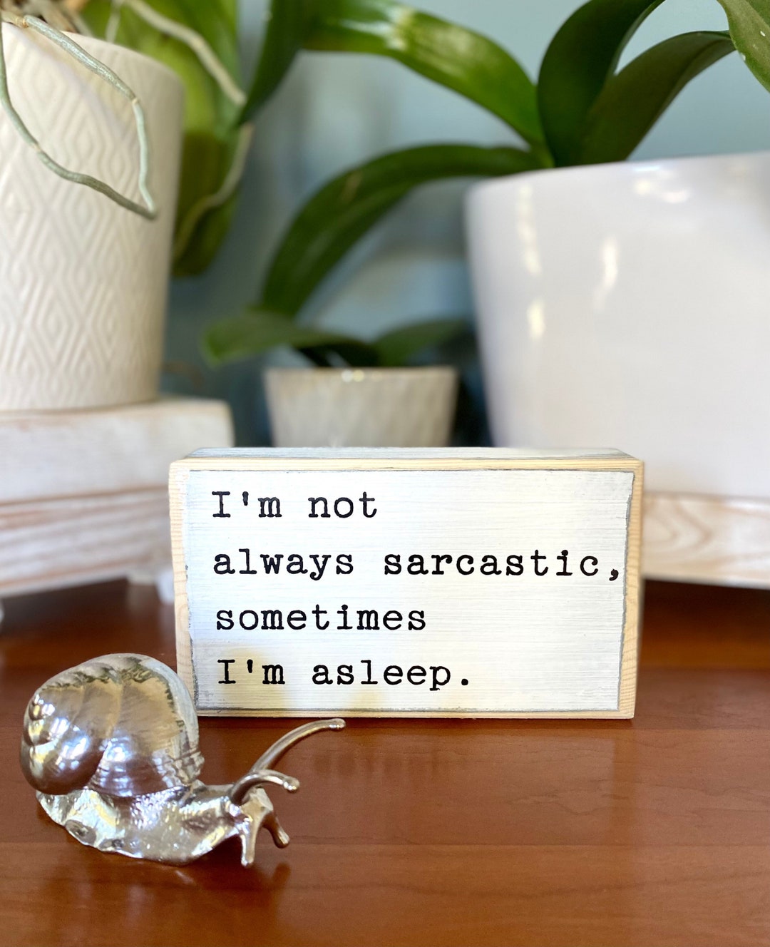 Sarcastic Wood Sign, Funny Office Desk Decor, Cubicle Quotes - Etsy