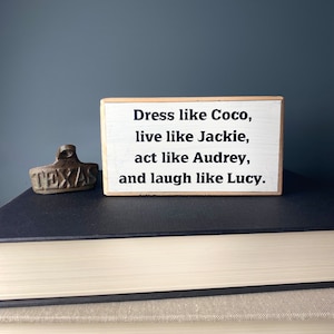 Coco Jackie Audrey Lucy Wood Sign, Funny Office Decor