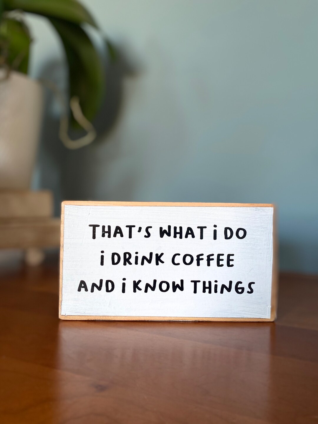 Cartello In Metallo Retrò "Drink Coffee And I Know Things" Con Volpe, 20x30 Cm, Decorazione Da Parete Per Casa, Cucina, Garage