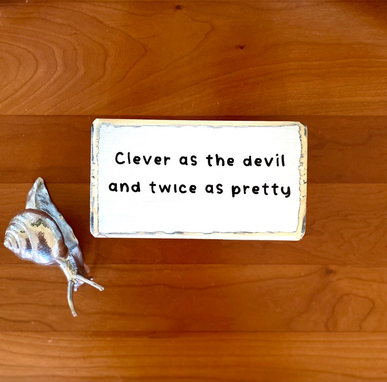 Clever as the Devil and Twice as Prettyoffice Desk Wood Etsy