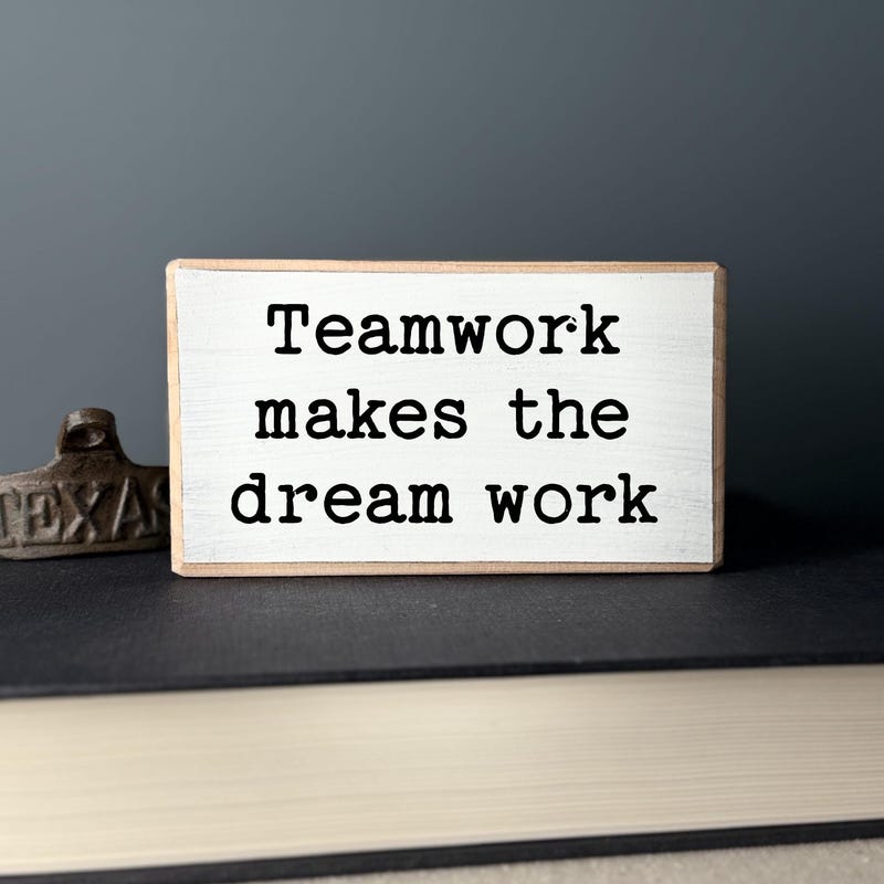 Team Teamwork Sign - Etsy