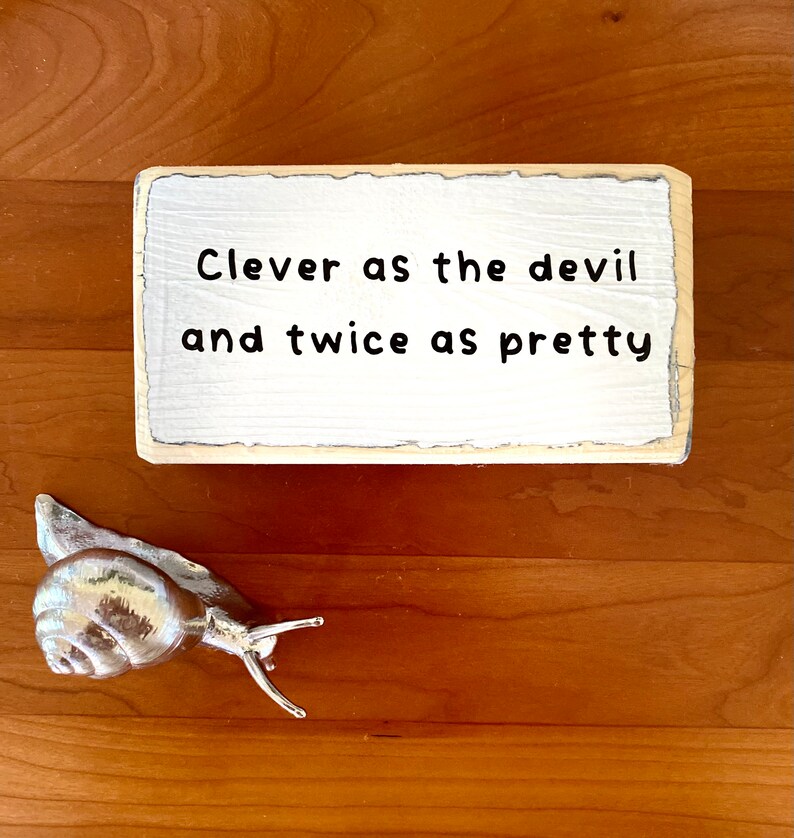 Clever as the Devil and Twice as Prettyoffice Desk Wood Etsy