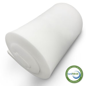 4&quot; Height x 30&quot; Width x 72&quot; Length 44ILD Upholstery Cushion Made in USA - (Seat Replacement, Upholstery Sheet, Foam Padding)