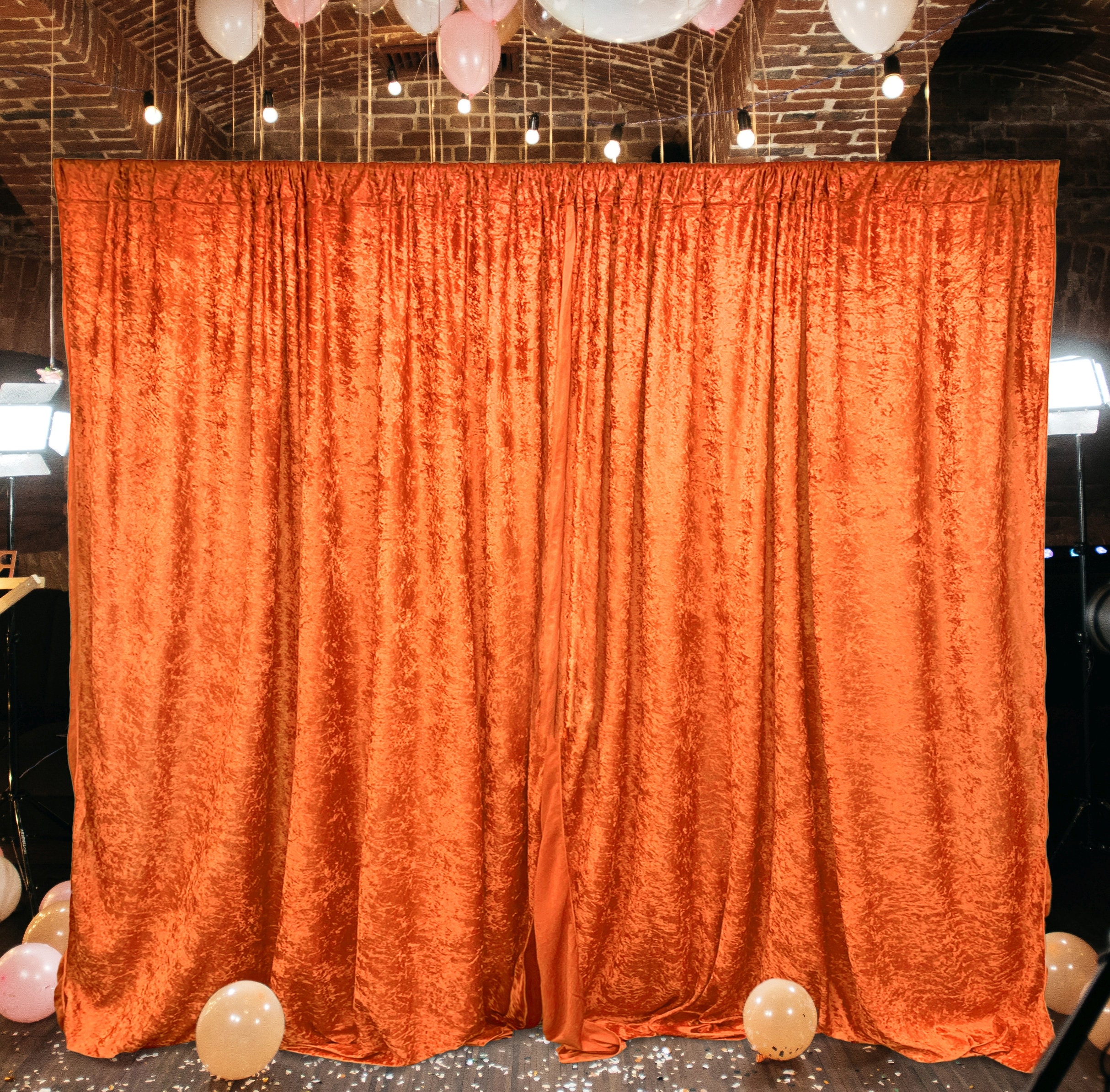 White Photo Backdrop Curtain 50×10 For Photoshoot, 5 Panels