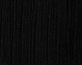 50&quot; Wide - 100% Cotton Island Breeze Gauze Fabric - Perfect for Apparel, Swaddles, Crafts, Home, Photoshoots, & DIY Projects - BLACK