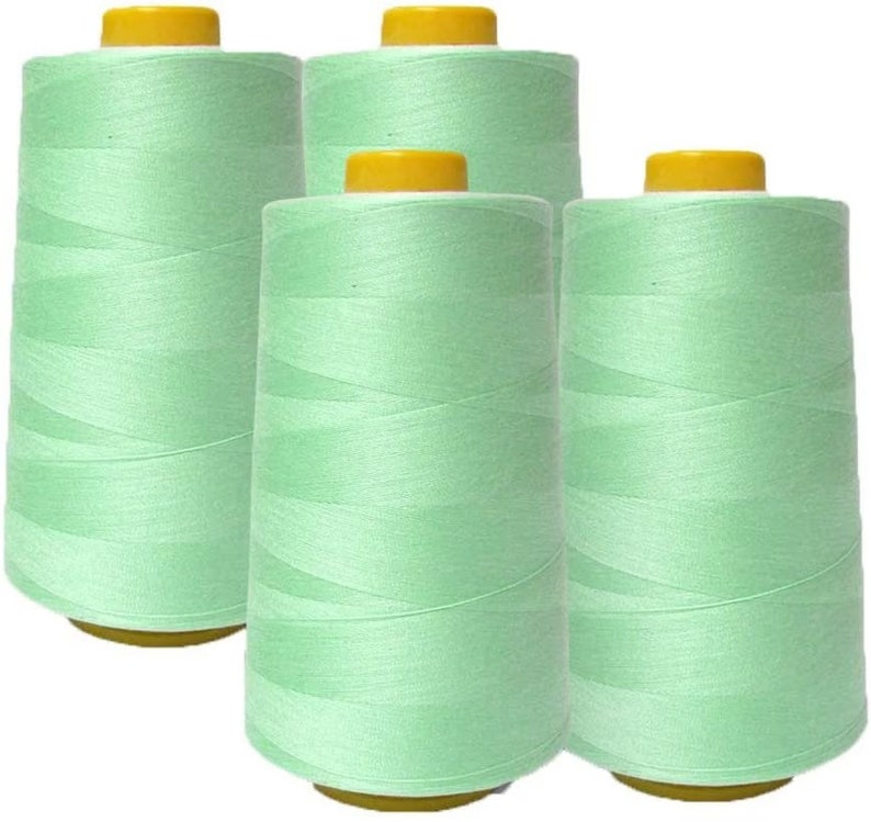 AK Trading 4-pack All Purpose Sewing Thread Cones (6000 Yards Each) of ...