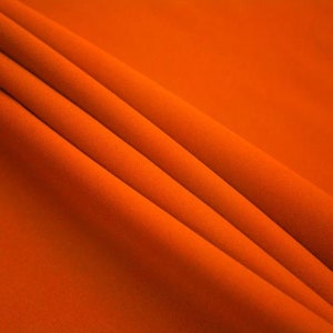 60" Wide Premium Quality Polyester Poplin Solid Fabric By The Yard - Orange