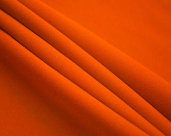 60" Wide Premium Quality Polyester Poplin Solid Fabric By The Yard - Orange