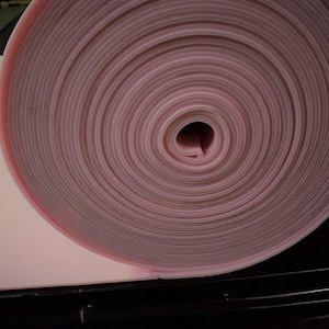 Pink 1/4” Scrim Cloth Backed Premium Sewing Foam Pleating Padding Upholstery 59&quot;